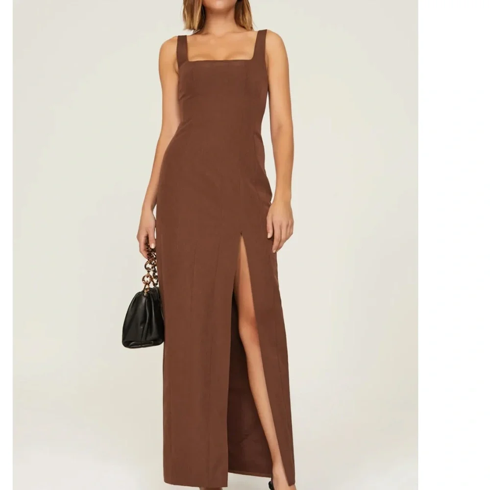 Staud Portrait Gown Sz0 Brown - Picture 1 of 5